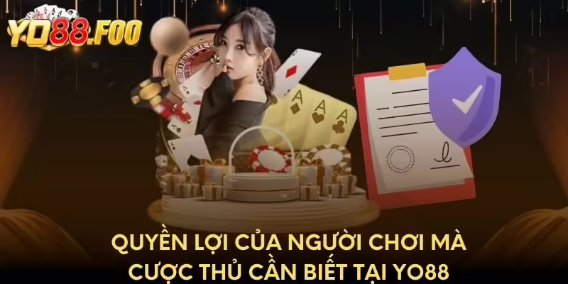 Quyền lợi của người chơi mà cược thủ cần biết tại Yo88