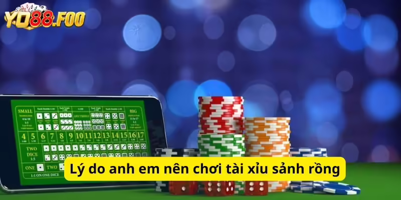 Lý do anh em nên chơi tài xỉu sảnh rồng
