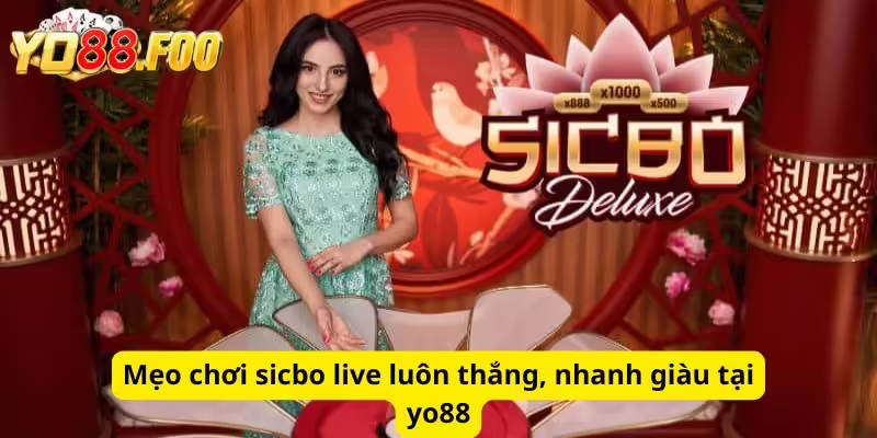 Mẹo chơi sicbo live luôn thắng, nhanh giàu tại yo88