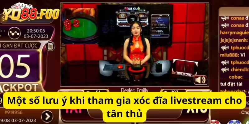 Một số lưu ý khi tham gia xóc đĩa livestream cho tân thủ