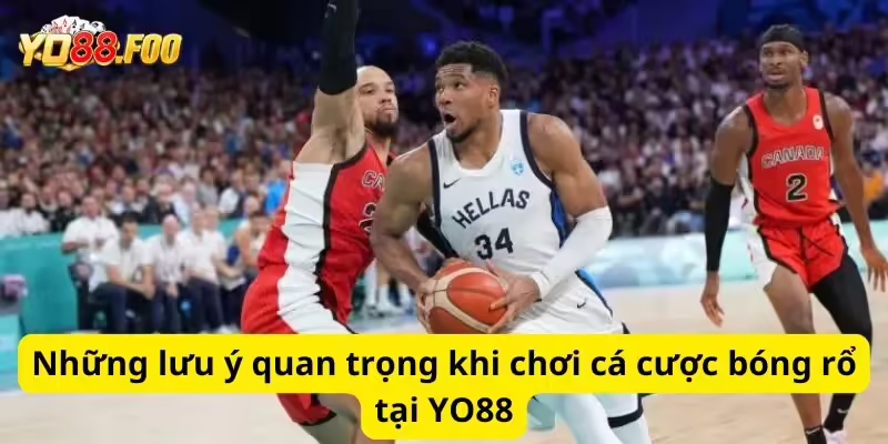 Những lưu ý quan trọng khi chơi cá cược bóng rổ tại YO88